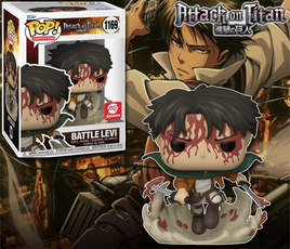 Attack on Titan - Levi Battle Blood-Splattered Pop! Vinyl - AE EXCLUSIVE