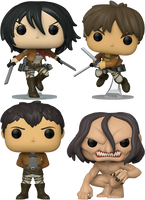 Attack on Titan - Remember the Titans Pop! Coffret vinyle (lot de 4)