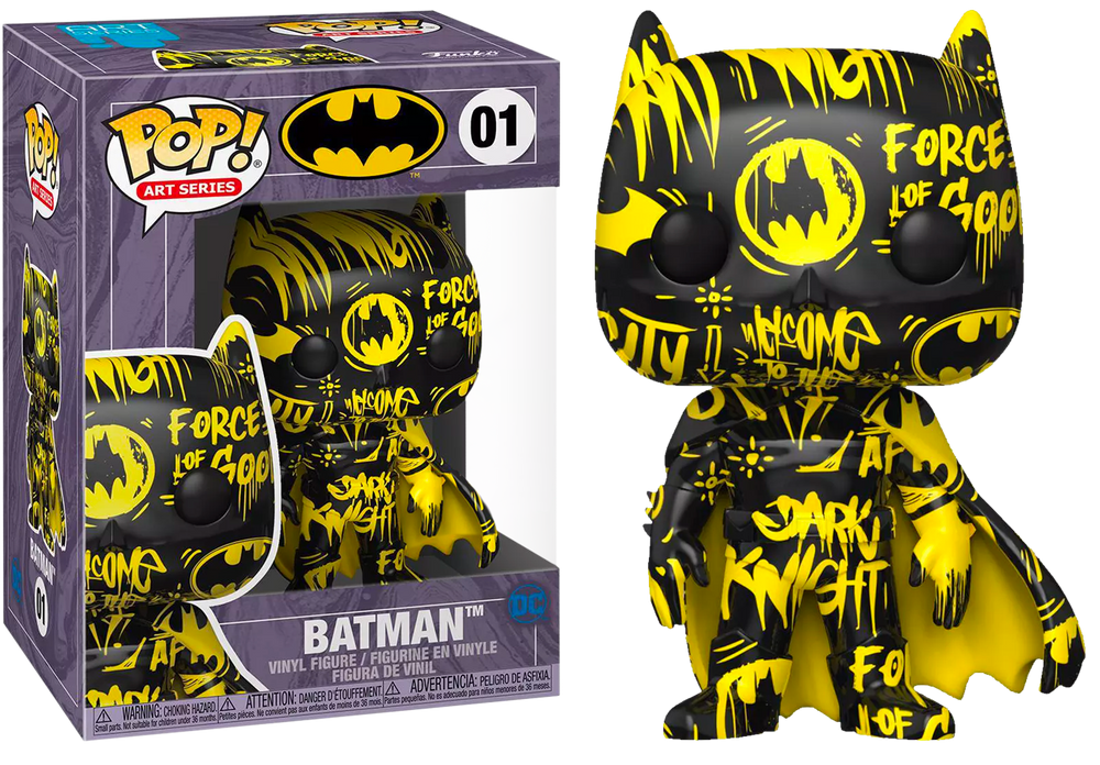 Batman - Batman Black & Yellow Artist Series Pop! Vinyl Figure with Pop! Protector (RS) - Rogue Online Pty Ltd