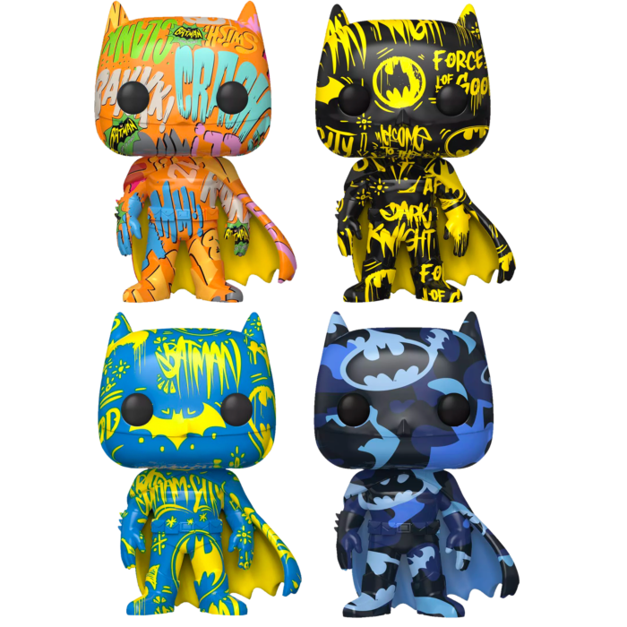 Batman - Batman Artist Series Pop! Vinyl Bundle with Pop! Protector (Set of 4) (RS)
