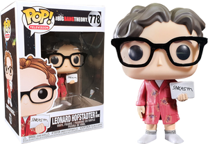 The Big Bang Theory - Leonard Hofstadter with Sarcasm Sign Pop! Vinyl Figure - Rogue Online Pty Ltd