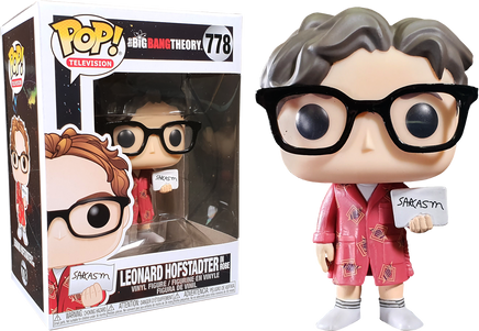 The Big Bang Theory - Leonard Hofstadter with Sarcasm Sign Pop! Vinyl Figure - Rogue Online Pty Ltd