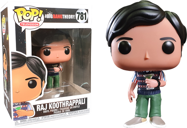 The Big Bang Theory - Rajesh Koothrappali with Grasshopper Cocktail Pop! Vinyl Figure - Rogue Online Pty Ltd