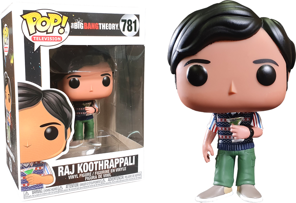 The Big Bang Theory - Rajesh Koothrappali with Grasshopper Cocktail Pop! Vinyl Figure - Rogue Online Pty Ltd