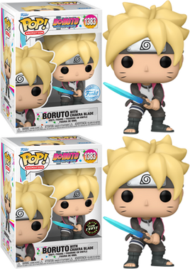 BORUTO: Boruto with Chakra Blade Exclusive Pop! Vinyl - CHASE BUNDLE