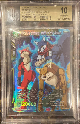 DBZ - 2021 Battle Evolution Booster - Trio De Dangers, Mark of The Wolves C - BECKETT (BGS) 10
