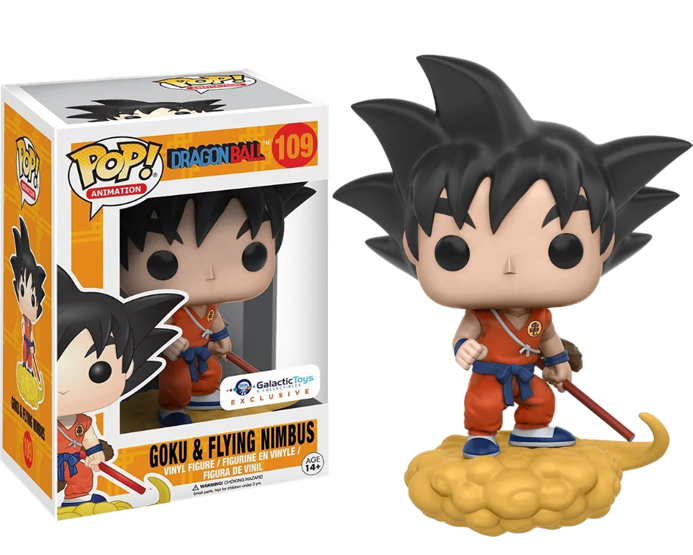 Dragon Ball Z - Goku and Flying Nimbus Orange Suit Pop! Vinyl - GALACTIC TOYS EXCLUSIVE