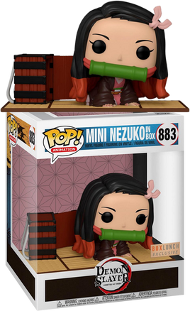 DEMON SLAYER - Mini Nezuko In A Box Exclusive Pop! Deluxe - BOX LUNCH EXCLUSIVE