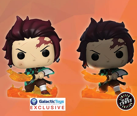 DEMON SLAYER -Tanjiro Pop Vinyl - GALACTIC TOYS EXCLUSIVE CHASE BUNDLE