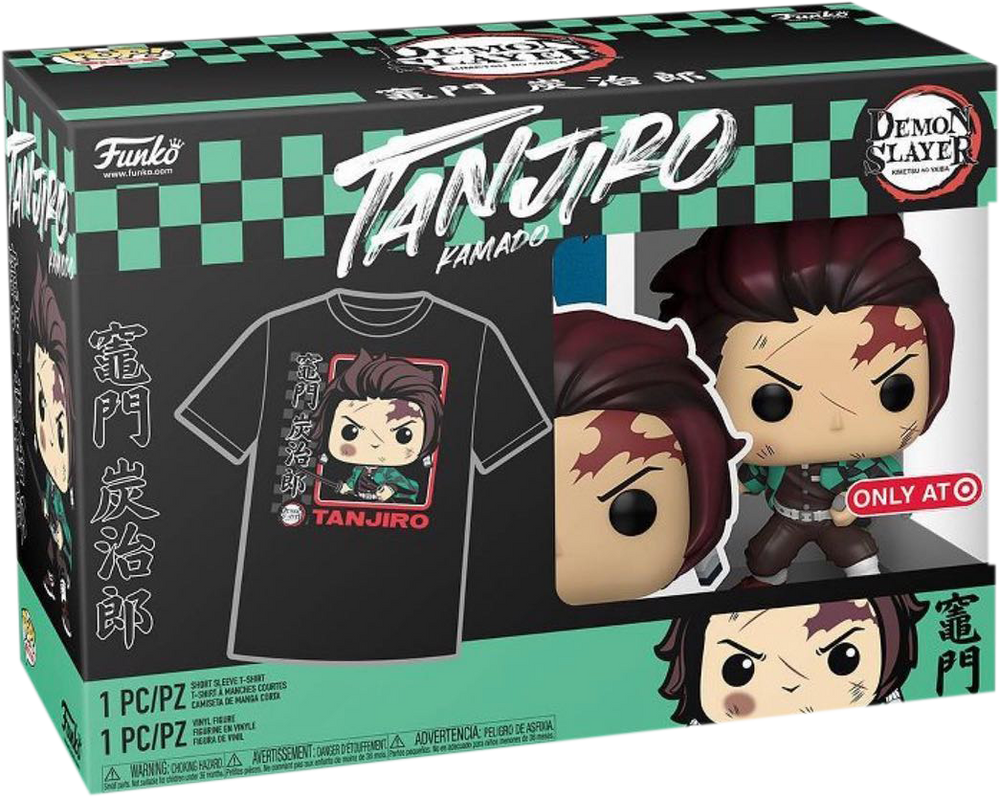 Demon Slayer - Tanjiro Pop! Vinyl Figure & Tee - TARGET EXCLUSIVE