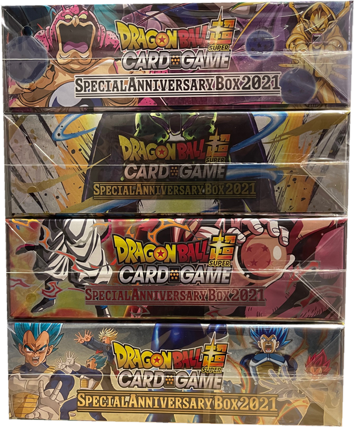 Dragon Ball Super Card Game Special Anniversary Box 2021 - Display (Set of 4)