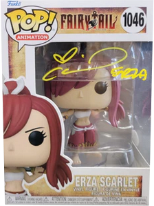 PRE-ORDER - ERZA SCARLET FAIRY TAIL FUNKO POP! SIGNED BY COLLEEN CLINKENBEARD AUTOGRAPH - SIGNED JSA CERTIFIED
