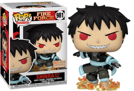 PRE-ORDER - Fire Force - Shinra with Fire Glow Exclusive Pop! Vinyl - BOX LUNCH EXCLUSIVE