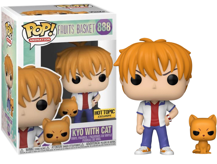 Fruits Basket - Kyo With Cat Pop! Vinyl - HOT TOPIC EXCLUSIVE