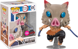 DEMON SLAYER - Inosuke Hashibira beflockte exklusive Pop!-Vinylfigur