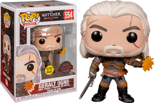 The Witcher 3: Wild Hunt - Geralt Igni Glow in the Dark Pop! Vinyl Figure (RS) - Rogue Online Pty Ltd