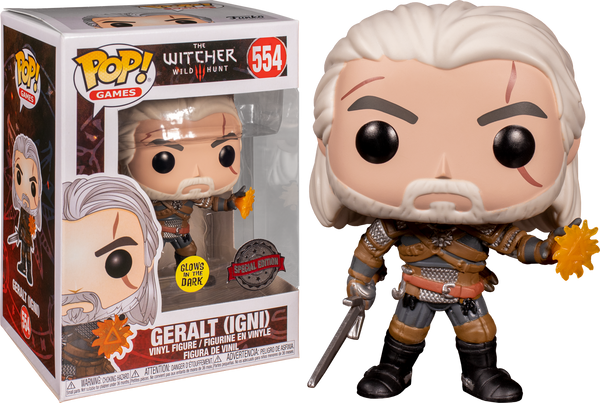 The Witcher 3: Wild Hunt - Geralt Igni Glow in the Dark Pop! Vinyl Figure (RS) - Rogue Online Pty Ltd