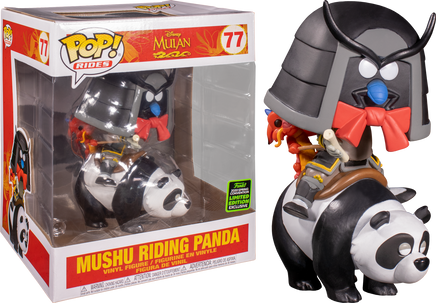 Mulan Rides - Mushu Riding Panda 6" ECCC 2020 Exclusive Pop! Vinyl - Rogue Online Pty Ltd