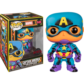 Captain America - Captain America Blacklight Exclusive Pop! Vinyl [RS] - Rogue Online Pty Ltd