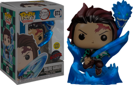 DEMON SLAYER - Tanjiro mit Drache, exklusive leuchtende, durchscheinende Pop!-Vinylfigur