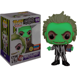 Beetlejuice - Beetlejuice with Handbook Glow in the Dark Pop! Vinyl Figure (2020 Fall Convention Exclusive) - Rogue Online Pty Ltd