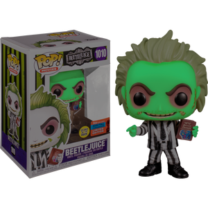 Beetlejuice - Beetlejuice with Handbook Glow in the Dark Pop! Vinyl Figure (2020 Fall Convention Exclusive)