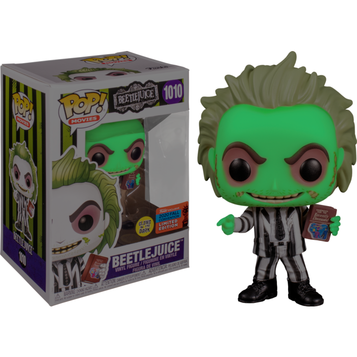 Beetlejuice - Beetlejuice with Handbook Glow in the Dark Pop! Vinyl Figure (2020 Fall Convention Exclusive)
