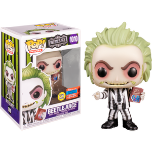 Beetlejuice - Beetlejuice with Handbook Glow in the Dark Pop! Vinyl Figure (2020 Fall Convention Exclusive)