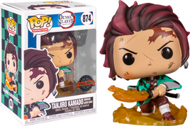 DEMON SLAYER - Tanjiro mit Flammender Klinge, exklusive Pop!-Vinylfigur
