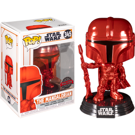 Star Wars: The Mandalorian - The Mandalorian Red Metallic Pop! Vinyl Figure