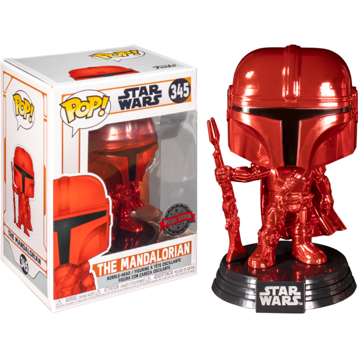 Star Wars: The Mandalorian - The Mandalorian Red Metallic Pop! Vinyl Figure