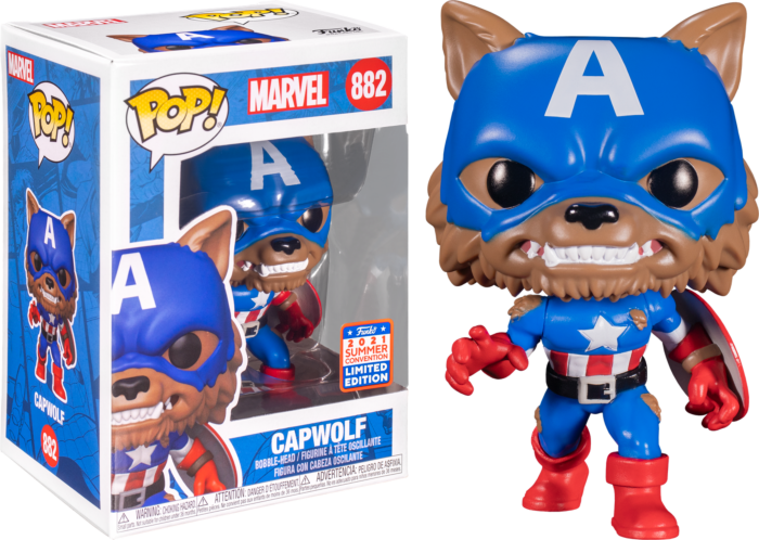 2021 Funkon Summer Convention - Marvel Capwolf Exclusive Pop! Vinyl