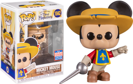 2021 Funkon Summer Convention - The Three Musketeers Mickey Mouse Exclusive Pop! Vinyl