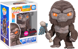 Godzilla vs Kong - King Kong with Scepter Flocked Exclusive Pop! Vinyl [RS]
