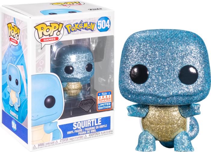 2021 Funkon Summer Convention - Pokemon Squirtle Diamonds Exclusive Pop! Vinyl