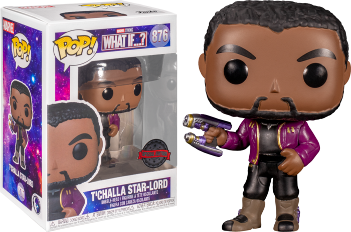 Marvel What If…? - T’Challla Star-Lord Unmasked Exclusive Pop! Vinyl Figure