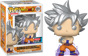 Dragon Ball Super - Goku Metallic Ultra Instinct with Kamehameha Pop! Vinyl - 2022 NYCC Convention Exclusive