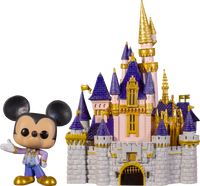 Walt Disney World - 50th Anniversary Mickey Mouse with Cinderella’s Castle Pop! Town Vinyl - EXCLUSIVE