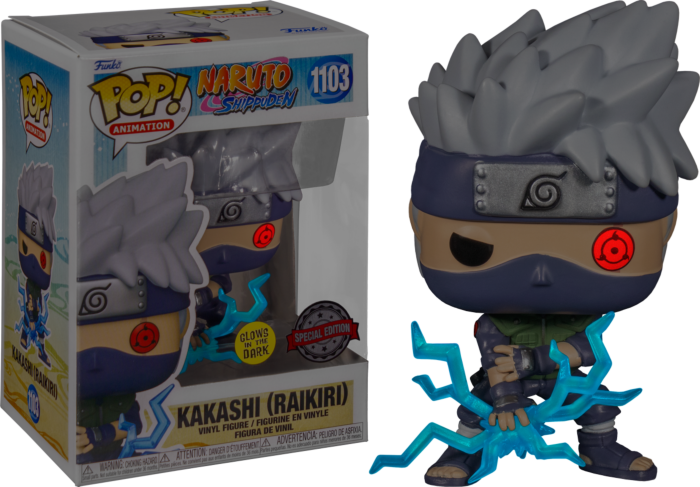 Naruto Shippuden Kakashi Raikiri Glow Exclusive Pop! Vinyl