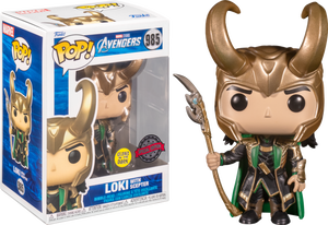 The Avengers - Loki with Sceptor Glow Exclusive Pop! Vinyl Figure