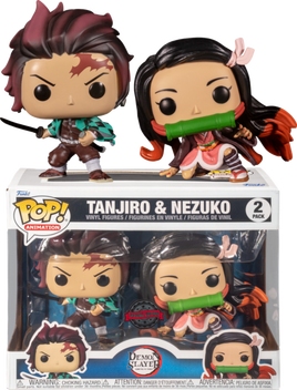 DEMON SLAYER - Tanjiro & Nezuko Exclusive Pop! 2-Pack