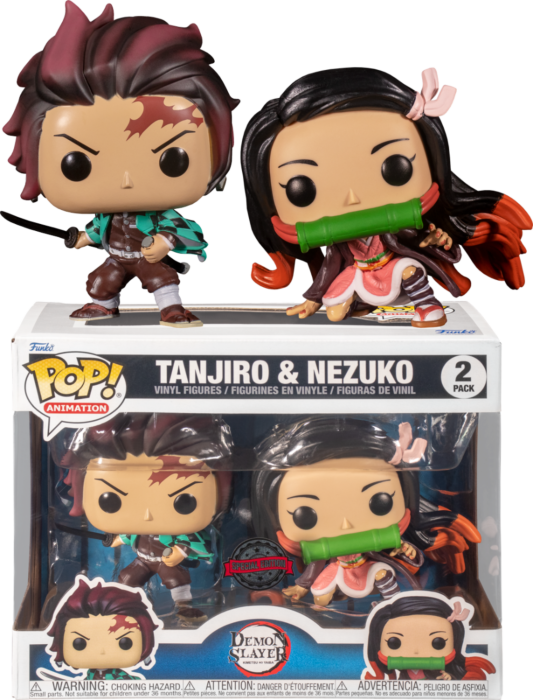 DEMON SLAYER - Tanjiro & Nezuko Exclusive Pop! 2-Pack