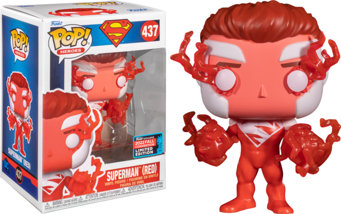 DC - Superman (Red) Pop! Vinyl - 2022 NYCC Convention Exclusive