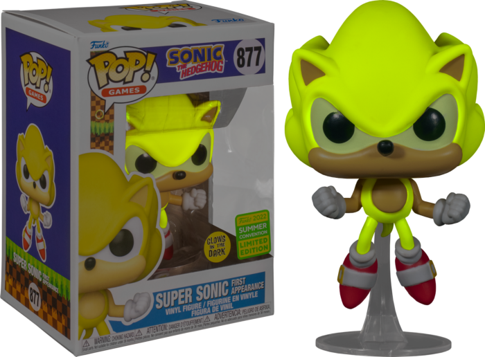 Sonic - Super Sonic Glow Pop! Vinyl - SD22 Convention Exclusive