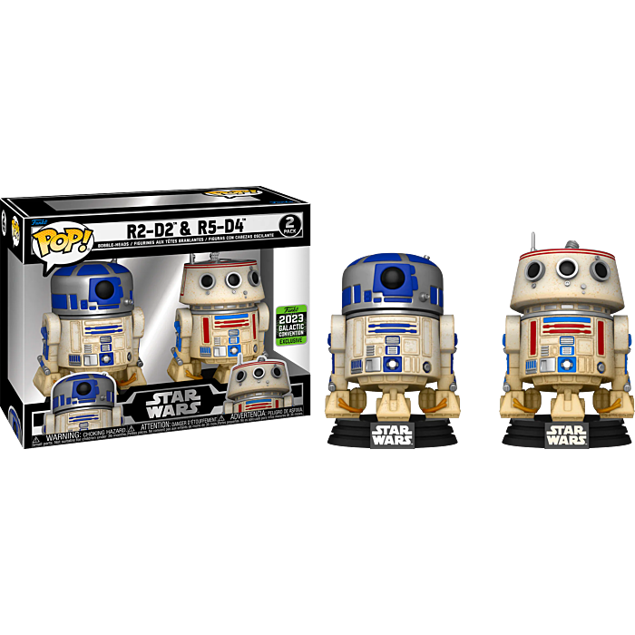 STAR WARS: R2-D2 & R5-D4 CELEBRATION 2023 Exclusive Pop! Vinyl 2-Pack