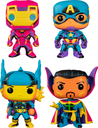 Marvel: Blacklight - Guardians of the Neon Pop! Vinyl Bundle (Set of 4) (RS) - Rogue Online Pty Ltd