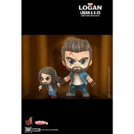 Logan (2017) - Lot de 2 figurines Hot Toys Cosbaby (S) Logan et X-23