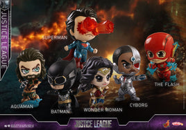 DC Comics - Justice League - Lot de 9 figurines en vinyle Cosbaby Hot Toys de la Ligue des Justiciers