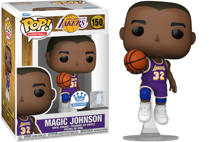 NBA Magic Johnson Purple Jersey Lakers Pop Vinyl FUNKO