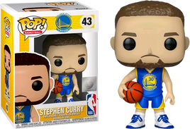 NBA Basketball - Stephen Curry Golden State Warriors Blue Jersey Pop! Vinyl Figure (RS) - Rogue Online Pty Ltd